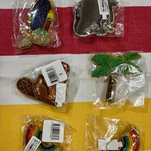 Drake General Store Embroidered & Beaded Ornaments. With tags. Each $12. - Picture 6 of 7